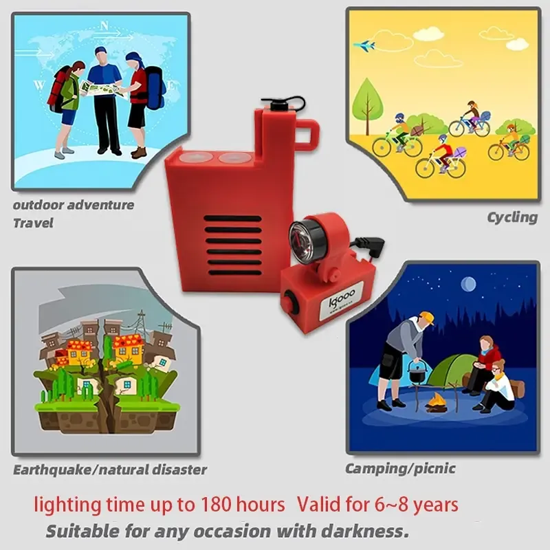 Salt Water Emergency Lantern, Battery-Free Water Activated Flashlight