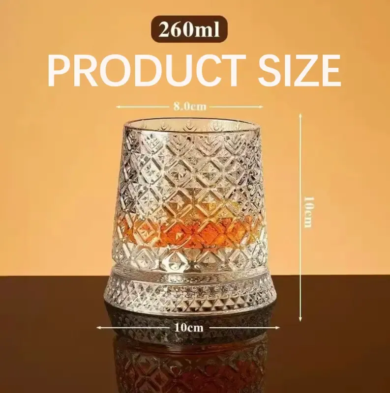 🔥360° rotating crystal wine glass🥃