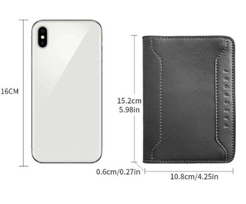 Fitron Cowhide multifunctional wallet passport bag travel ticket storage passport holder