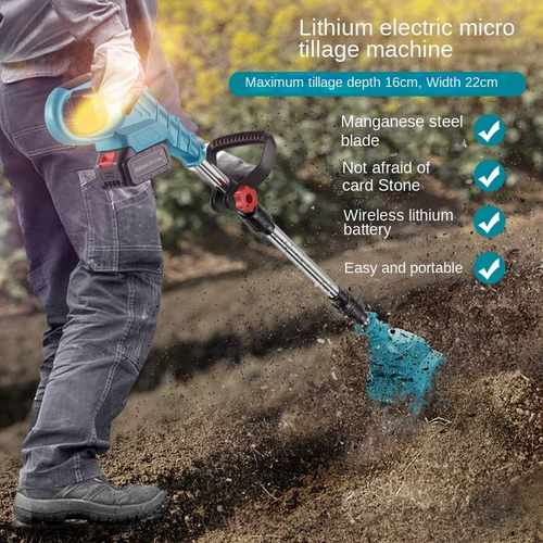 ⚡ Cordless Electric Tiller | High-Powered Soil