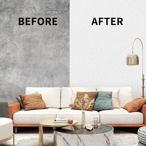 Self-Adhesive 3D Foam Wallpaper Patch, Decorative Wallpaper    Length: 10 meters * Width: 50 centimeters