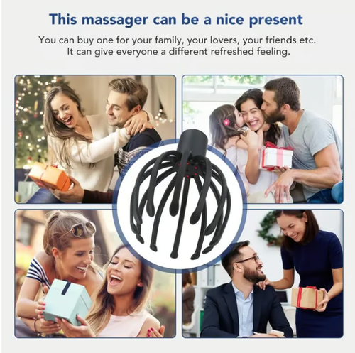 Electric Scalp Massager with 3 Modes, 360 Degree Head Massager