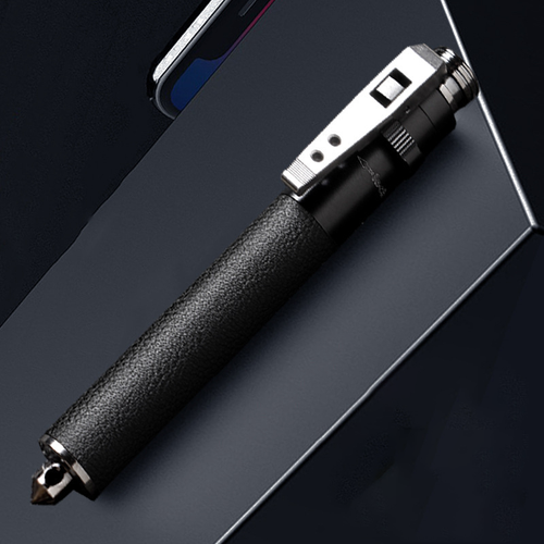 Automatic Spring Expandable Baton – Self-Defense Weapon, Legal Car-Carry Solid Steel Telescopic Stick (3-Section)