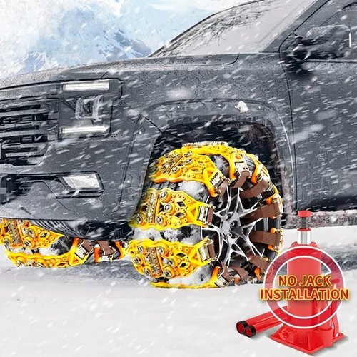 🚗 10PCS Universal Anti-Slip Tire Chains – Easy-Install Traction Chains for Mud, Sand & Off-Road Driving