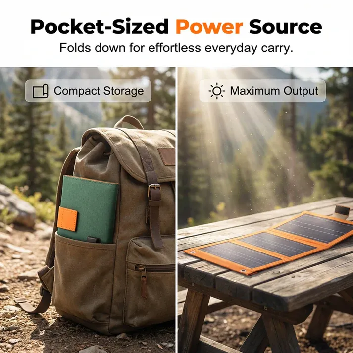 ✨Portable Solar Panel with USB Charging
