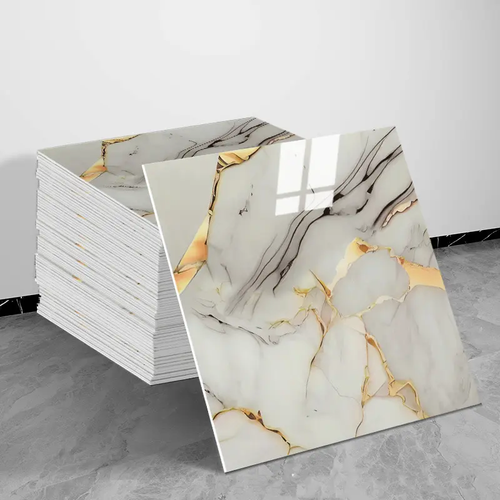 Self-Adhesive Waterproof Faux Marble Finish Marble Wall Stickers.30×30 cm,50PCS 2 mm thick