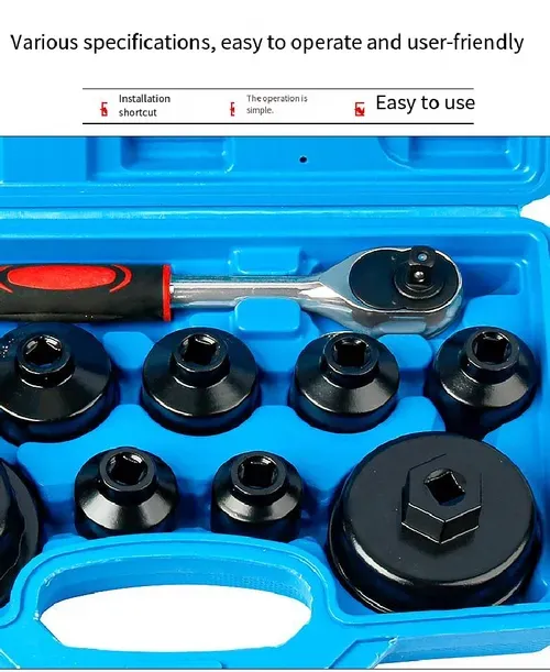 Oil filter wrench set (10-piece kit)