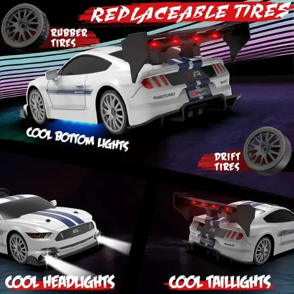 Electric remote-controlled drift car, high-speed racing car