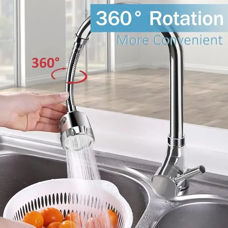 Upgraded 360° Rotatable Faucet Sprayer Head