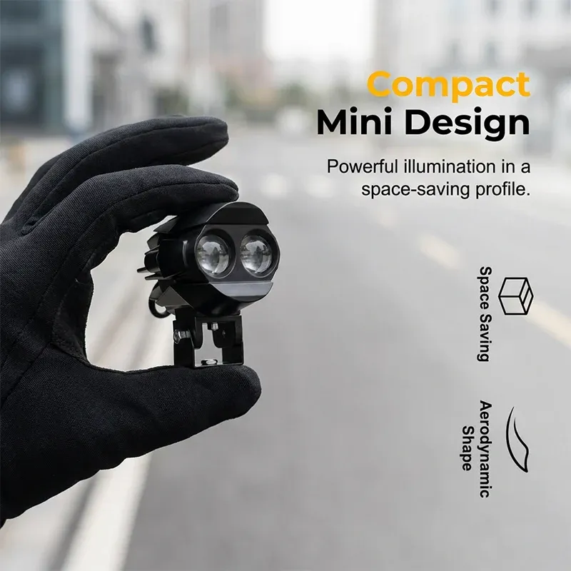 🔥 Dual Color LED Motorcycle Light – Bright Night Riding Safety Lamp 🏍️