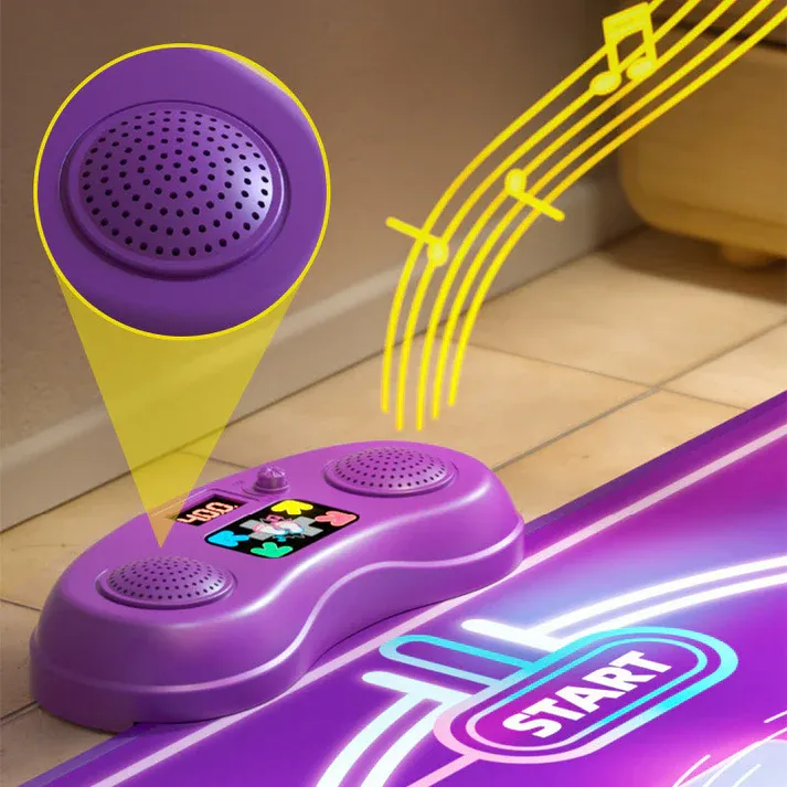Bluetooth Music & Light Interactive Dance Mat - LED Color Changing with 3 Modes for Kids & Family Parties 🎵🌈