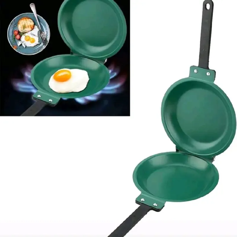 🍳🔥 DOUBLE-SIDED NON-STICK FRYING PAN – EASY FLIP & PERFECT COOKING! 🔥🍳