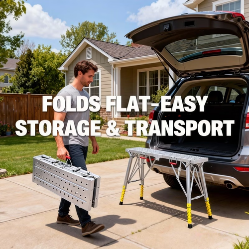 Portable Adjustable Height Support Platform