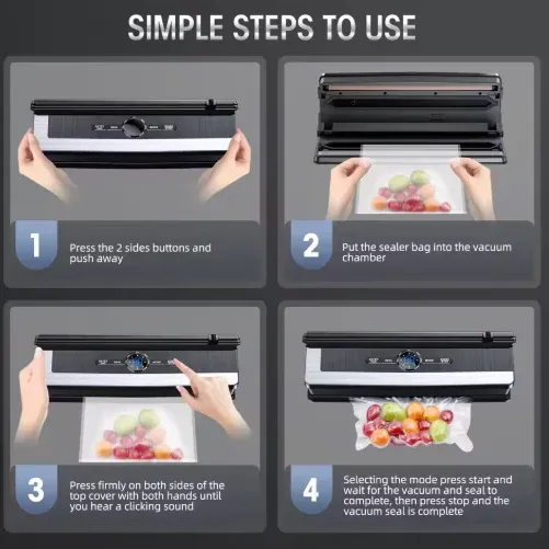 8-in-1 Vacuum Sealer Machine With Built-in Cutter & Multiple Sealing Modes