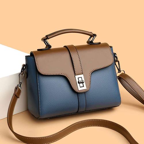 2025 New Products Designer GENUINE LEATHER Luxury Bags Women Crossbody Bags With Flip Lock Colour Blocked Gift