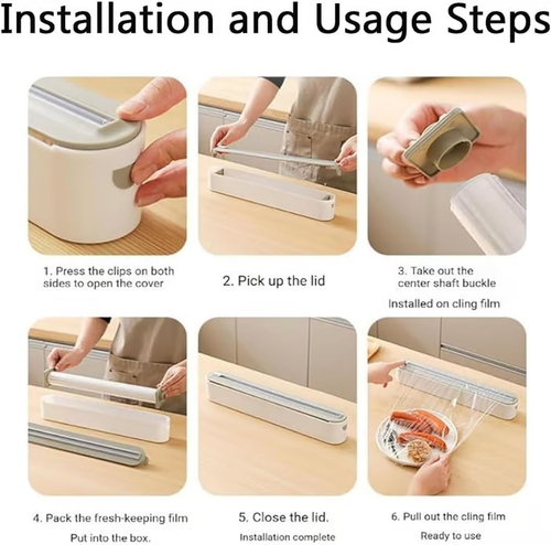 Magnetic Wrap Dispenser with Cutter