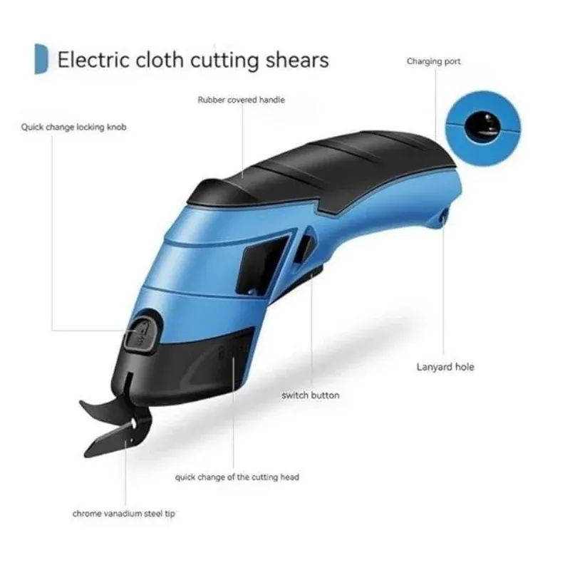 ✂️Portable Handheld Lithium Battery Rechargeable Electric Cloth Cutting Scissors✂️