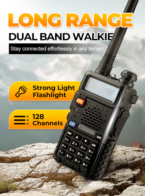 📻✨ UV-5R Dual Band Ham Radio – Stay Connected Anywhere! 🌍🚶‍♂️（A pair）