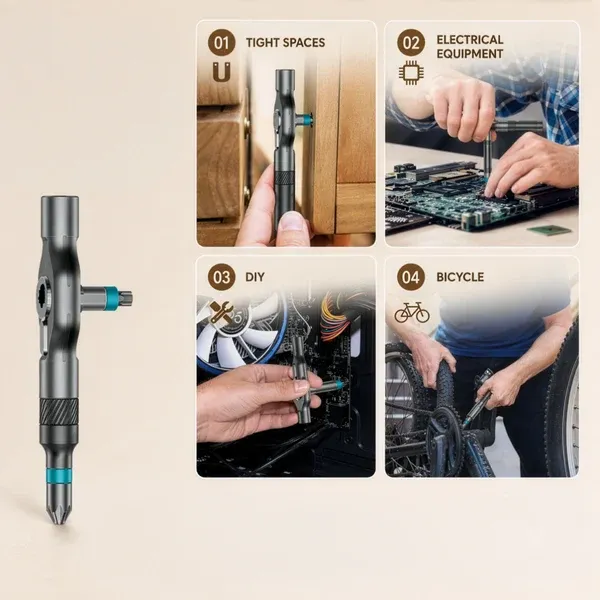 ⏳24-in-1 Multi-Purpose Ratchet Screwdriver Set