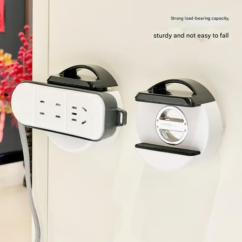 🌟🌸No-Drill Suction Cup Power Strip Holder