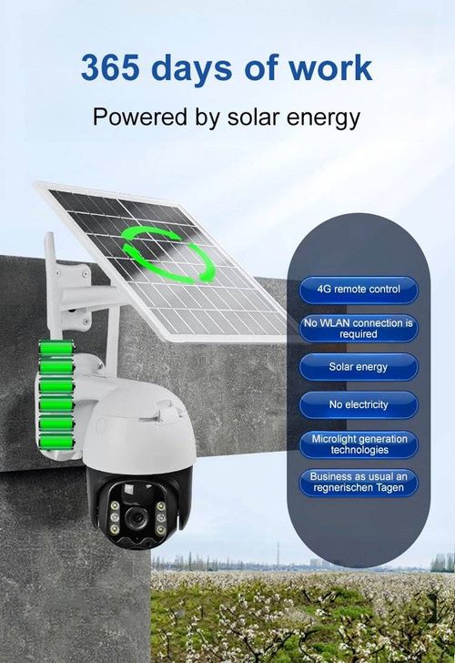 Wireless solar-powered surveillance camera records video in a loop for 15 days