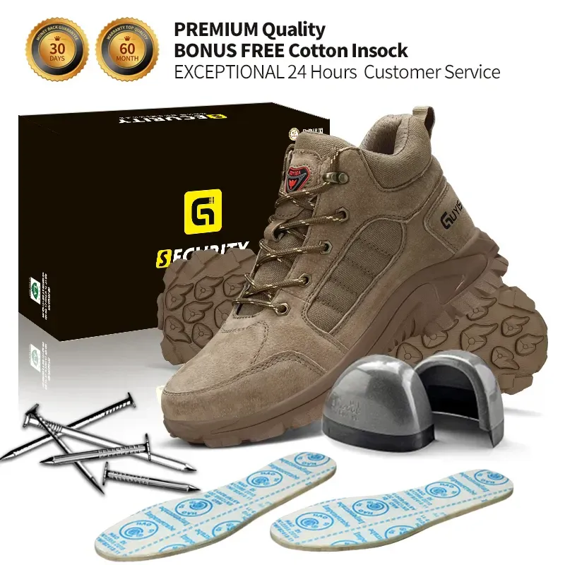 GUYISA Fashion Safety Shoes Light Weight Industrial Construction Work Shoes Non-slip Wear-resistant