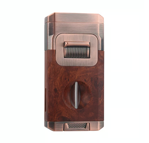 All-in-One Torch Lighter with Built-in Cutter V Cut
