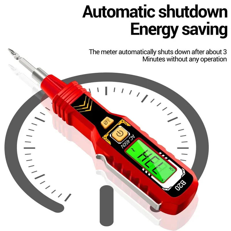 ⏰Non-Contact Voltage Tester with LCD Display