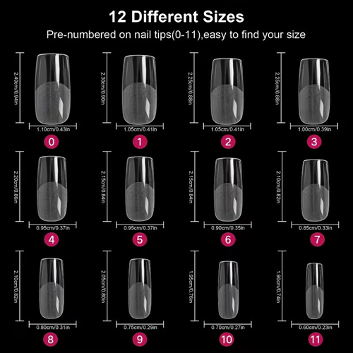 120pcs Semi-Matte Full Adhesive Transparent Box