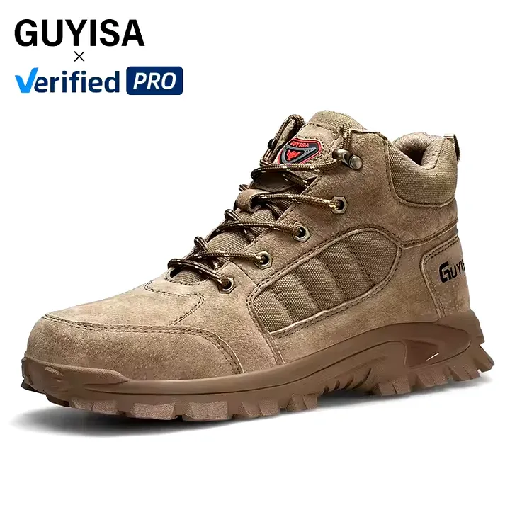 GUYISA Fashion Safety Shoes Light Weight Industrial Construction Work Shoes Non-slip Wear-resistant