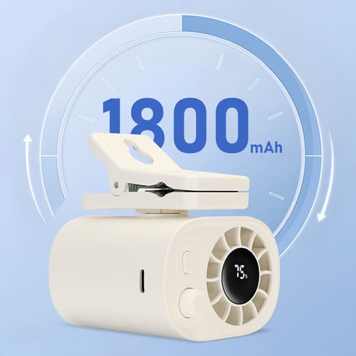 ❄️New Car Clip Fan with LED Display