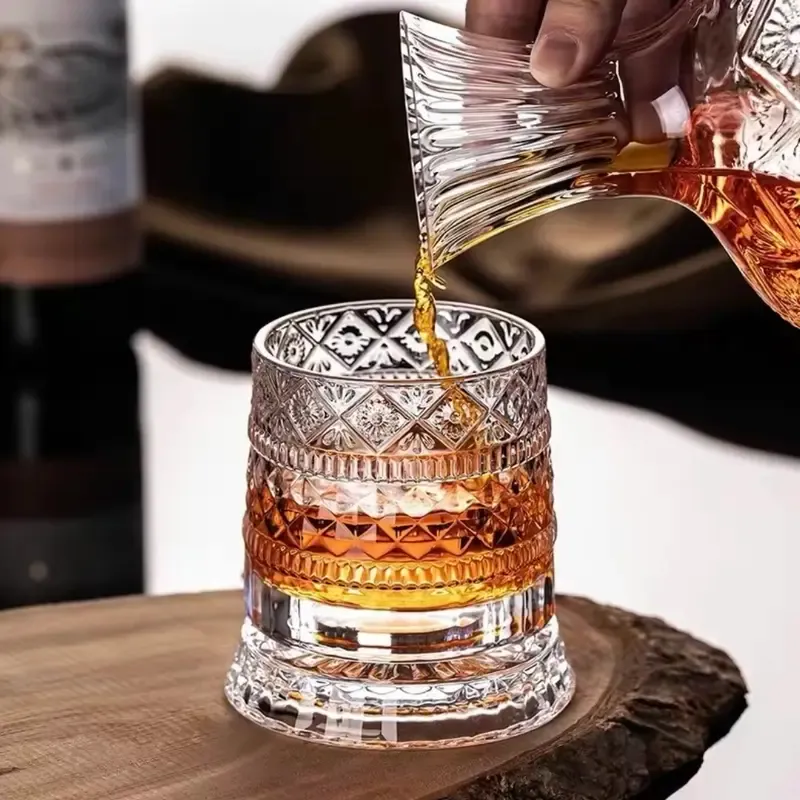 🔥360° rotating crystal wine glass🥃