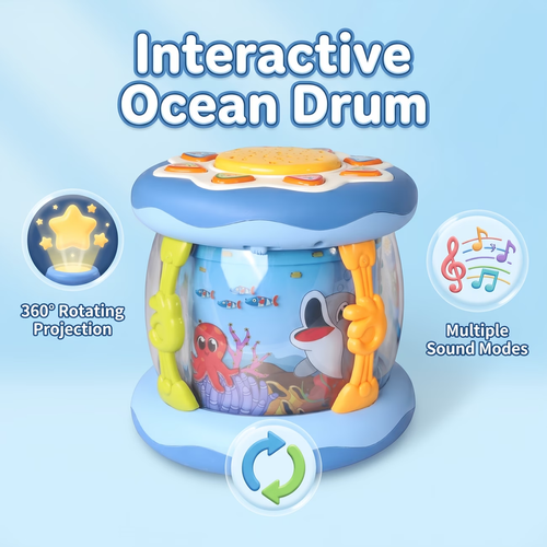 Infant toy baby smart early education patting drum