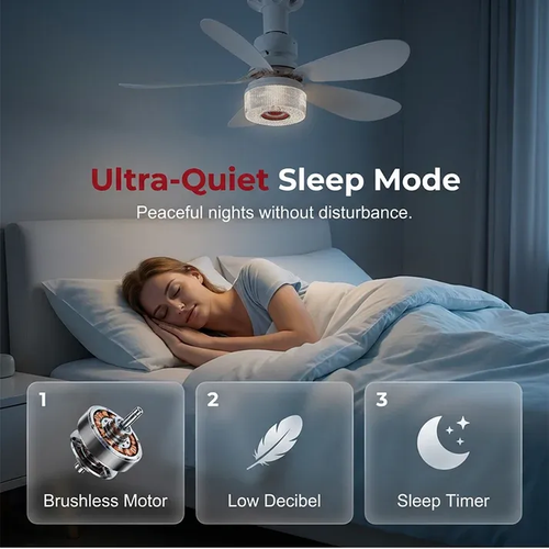 🎵🔥 3-IN-1 CEILING FAN WITH LIGHT & BLUETOOTH SPEAKER
