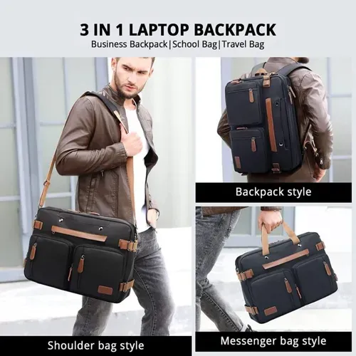 3-in-1 crossbody bag, single shoulder bag, notebook backpack