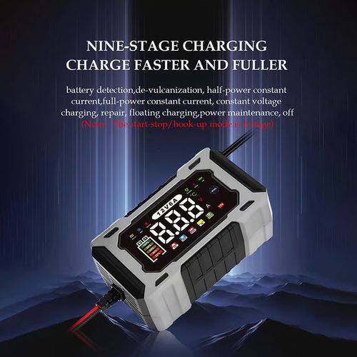 ⚡ Automatic Battery Charger & Maintainer – Keep Your Car Ready Anytime