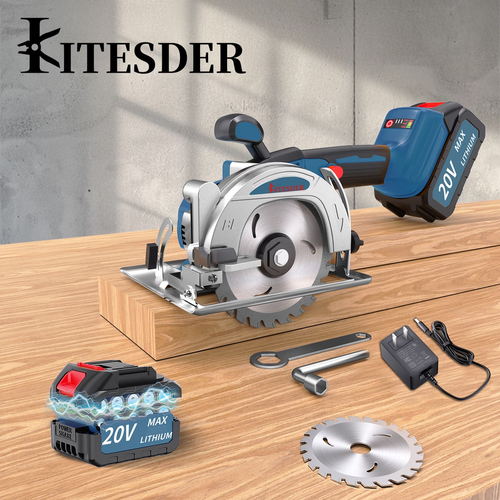 🔥 5 Brushless Cordless Circular Saw – 6900RPM High-Speed Cutting Tool with Battery   Charger