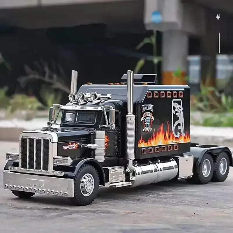 Interactive Realistic Heavy-Duty Semi-Truck Toy