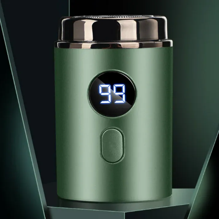 Powerful Mini Electric Shaver with Digital Display