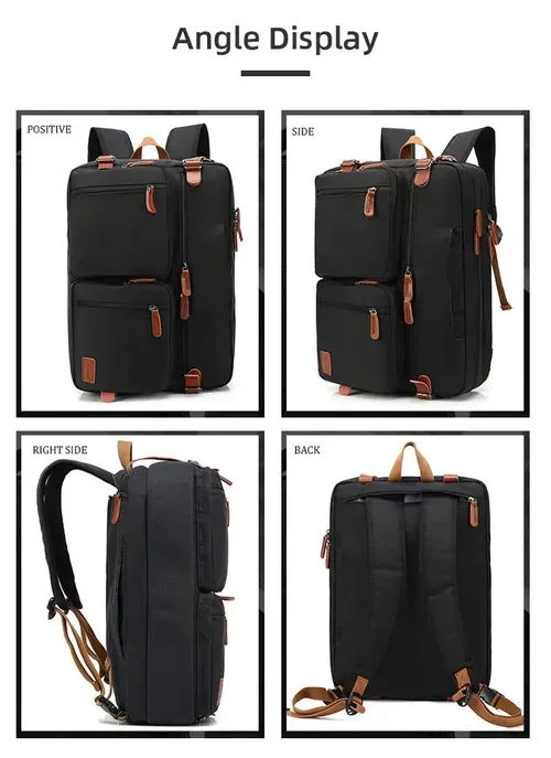 3-in-1 crossbody bag, single shoulder bag, notebook backpack