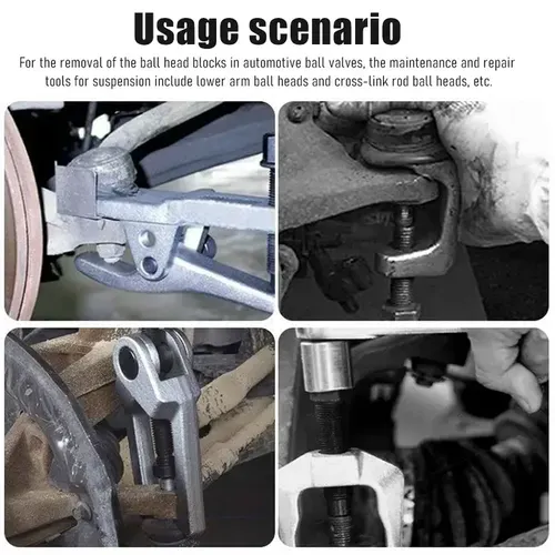 5pcs Professional Front End Service Tool Kit, Pitman Arm Puller, Ball Joint Separator Tie Rod Remover Tool