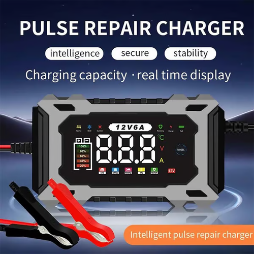 ⚡ Automatic Battery Charger & Maintainer – Keep Your Car Ready Anytime