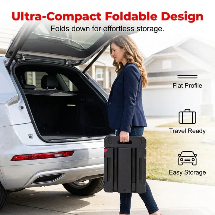 🛒 Heavy-Duty Folding Cart | Lightweight at 3.1 kg with High Load Capacity