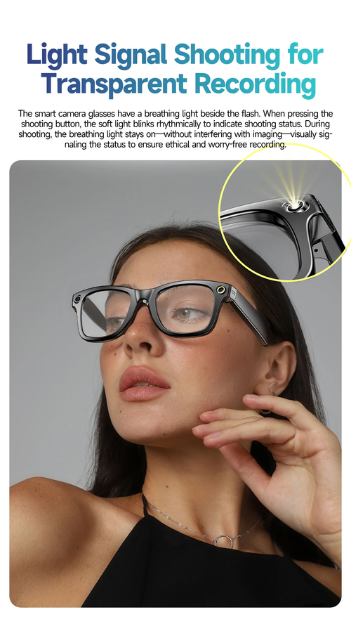 AI-powered smart translation glasses (transparent lenses + sunglasses lenses)
