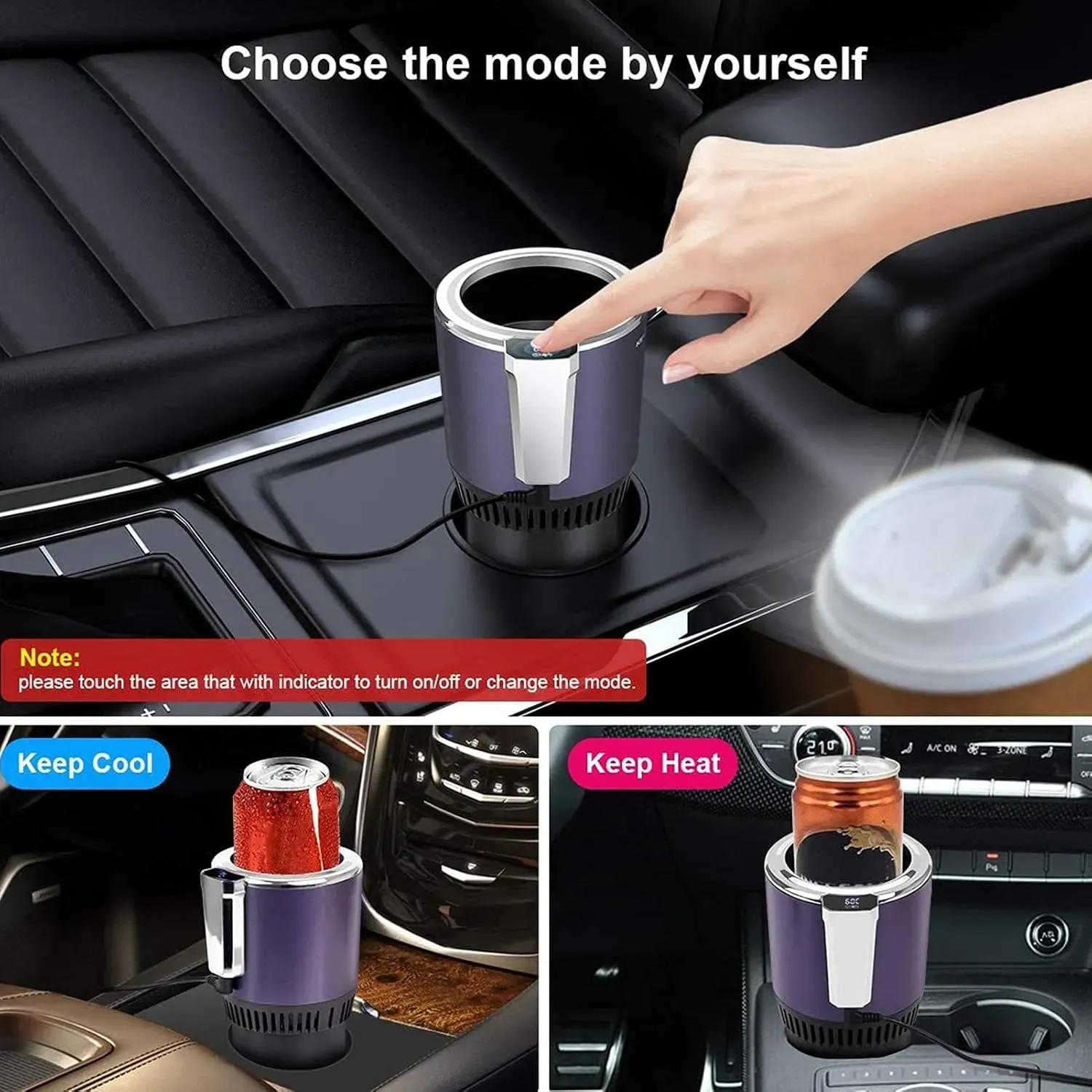 🔥2-in-1 Smart Car Cup Cooler and Warmer