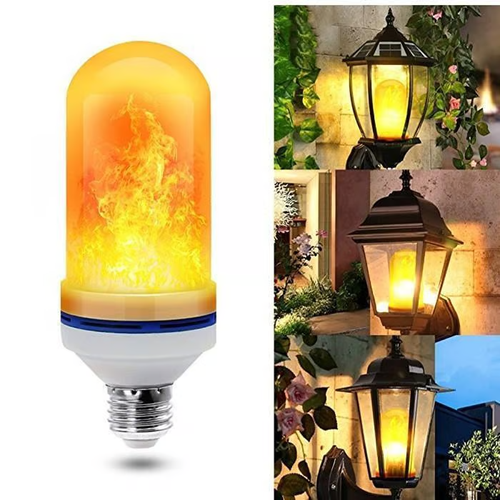 LED Flame Light Bulb With Gravity Sensing Effect (Two PCS)