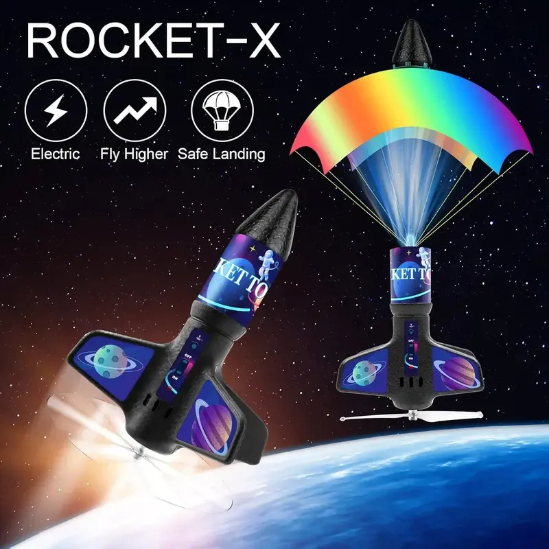 Electric rocket launcher toy
