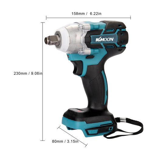 Super torque Brushless Lithium-Ion Impact Wrench+Two batteries