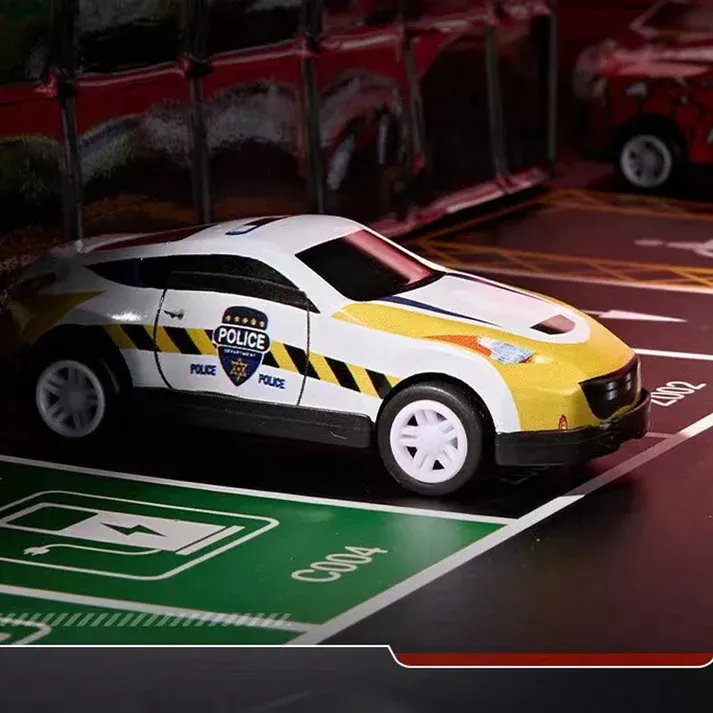 🎁48 Alloy Pullback Cars with Built-in Garage Set