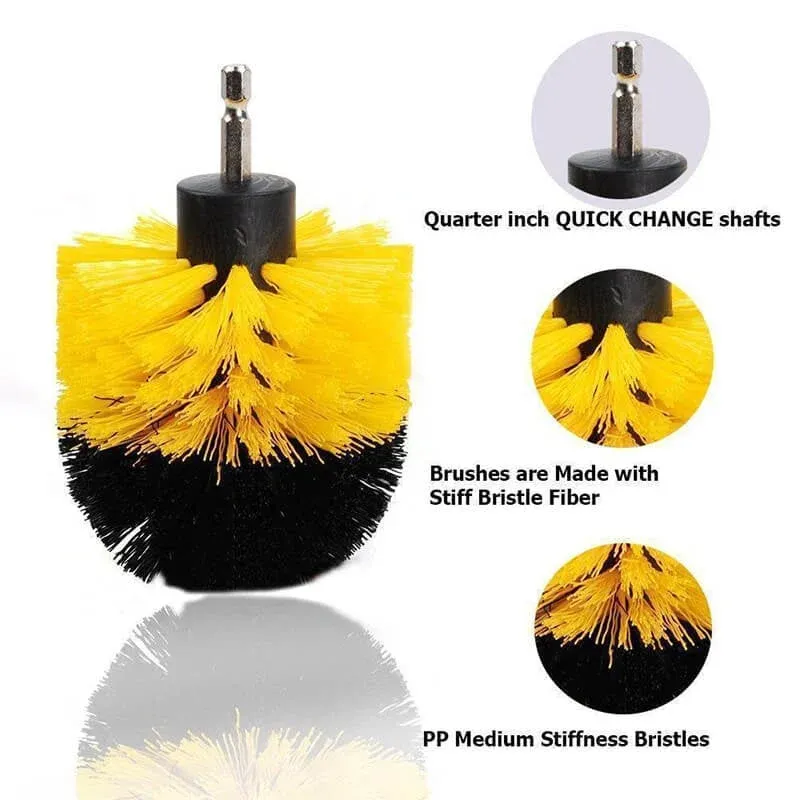 5 Pack Drill Brush Attachments Set